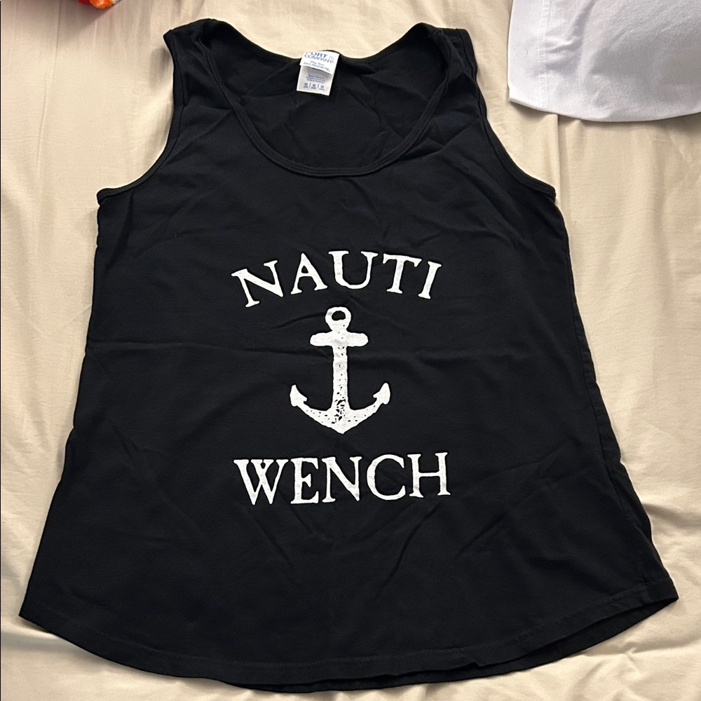 Gildan Black Nauti Wench Tank Top